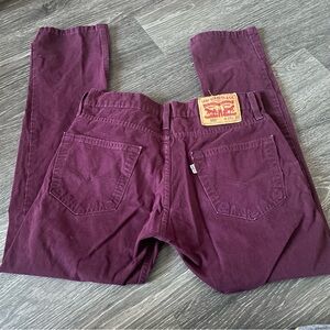 Levi Maroon Pants W29 L30